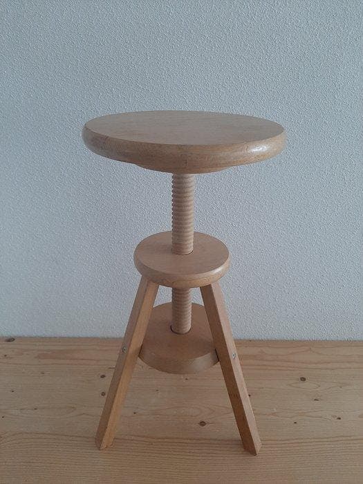Tabouret - Bois - Atelier Stool, Antiek en Kunst, Antiek | Wandborden en Tegels