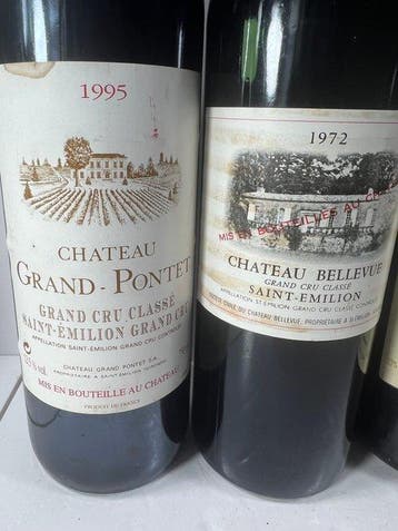 Chateau La Serre 1990 ; Chateau Bellevue 1972 ; Chateau