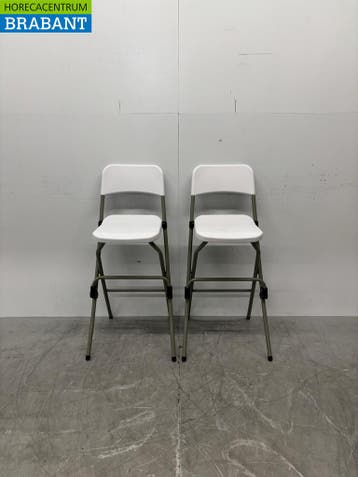 Bolero tabouret de bar pliant en plastique set de 2 Horeca, Verzenden