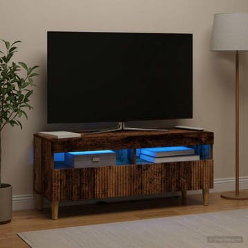 vidaXL LED tv-meubel Oud hout Bewerkt hout, Verzenden
