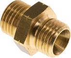 Dubbele Nippel G Buitendraad Linkshandig Messing 16bar 17mm, Verzenden, Nieuw