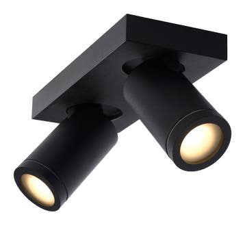 Lucide TAYLOR - Plafondspot LED Dim to warm GU10 2x5W, Verzenden, Netvoeding, Led, Nieuw