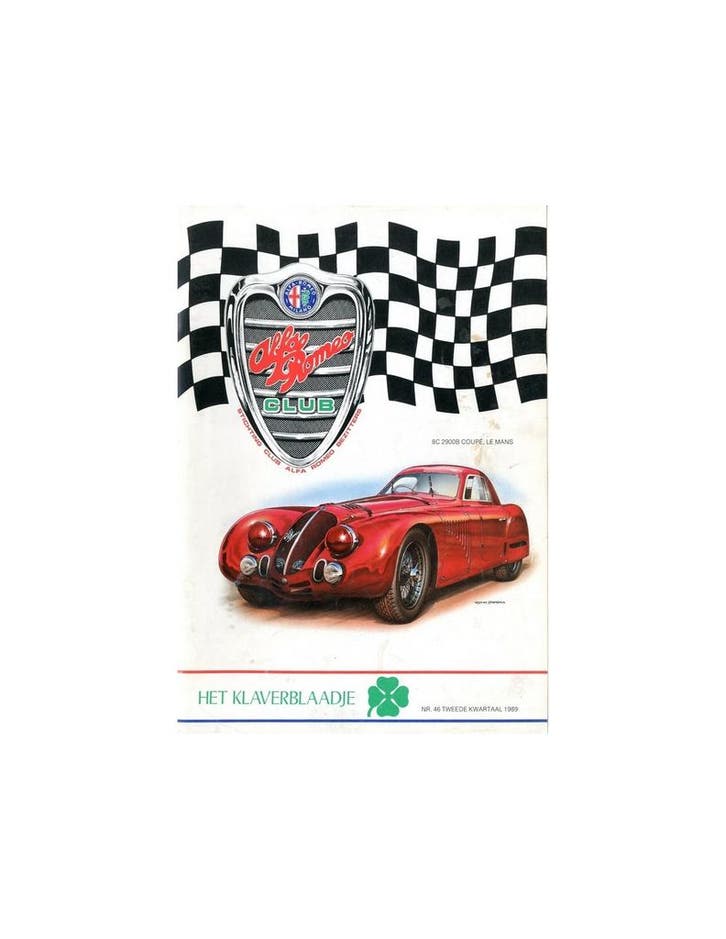 1989 ALFA ROMEO CLUB HET KLAVERBLAADJE 46 NEDERLANDS, Livres, Autos | Brochures & Magazines