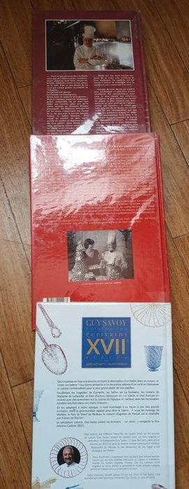 Guy Savoy/Lenôtre/Denis - Lot de 3 livres de Cuisine -, Antiek en Kunst, Antiek | Boeken en Manuscripten