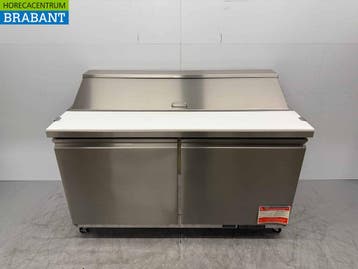 Polar Saladette Comptoir réfrigéré 2 portes 180 cm 230V, Verzenden