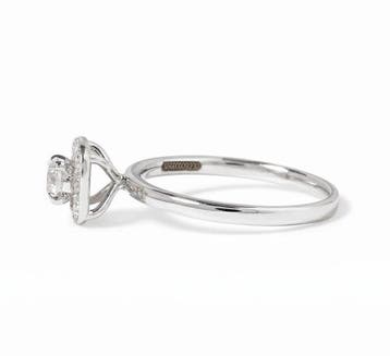 Bague de fiançailles - 14 carats Or blanc - 0.40ct. tw.