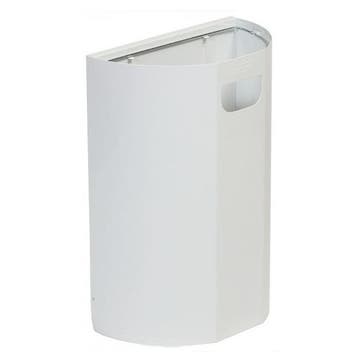 Wandafvalbak | Metaal (Wit) | 20L | Open | Incl., Verzenden