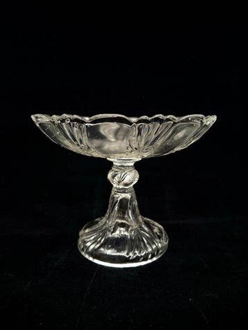 Val Saint Lambert - Plateau - Bambous et étoiles - Verre -