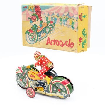 Alps - Blikken speelgoed - Acrocycle , Motorfiets , wind up