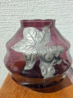 Verreries de Doyen - Vaas - Glas, Tin - Aubergine glas -, Antiek en Kunst