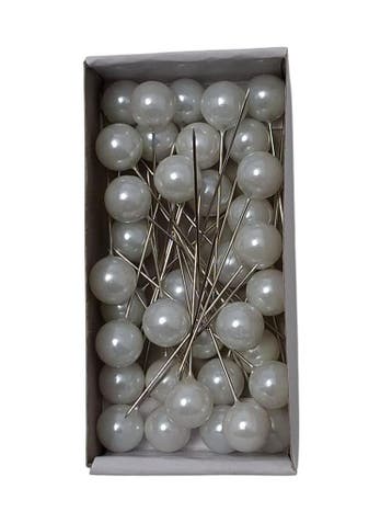 Parelspelden Push pin White 12 mm Set 36, Nieuw