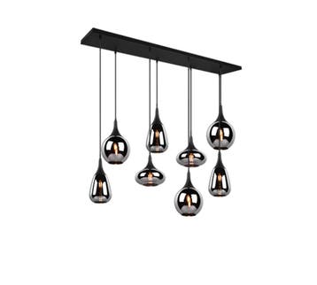 Trio LUMINA hanglamp | E14 Fitting | mat zwart met verchroom, Verzenden