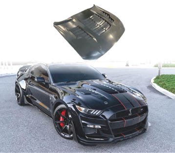 CAPOT FORD MUSTANG 15-17 LOOK GT500 KR ALUMINIUM, Verzenden