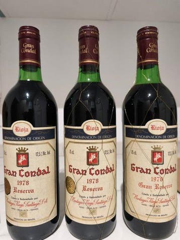 1976, 1978 Bodegas Rioja Santiago, Gran Condal & 1981, Nieuw