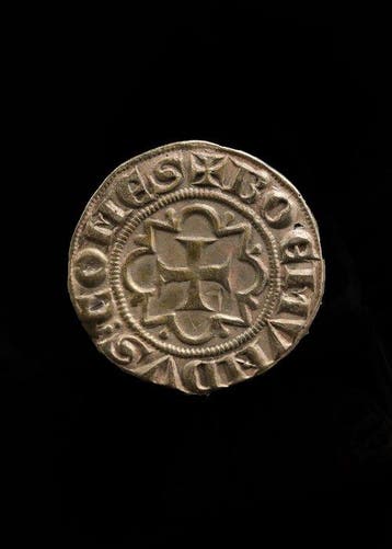 Médiéval, époque des Croisés Argent Pièce frappée de