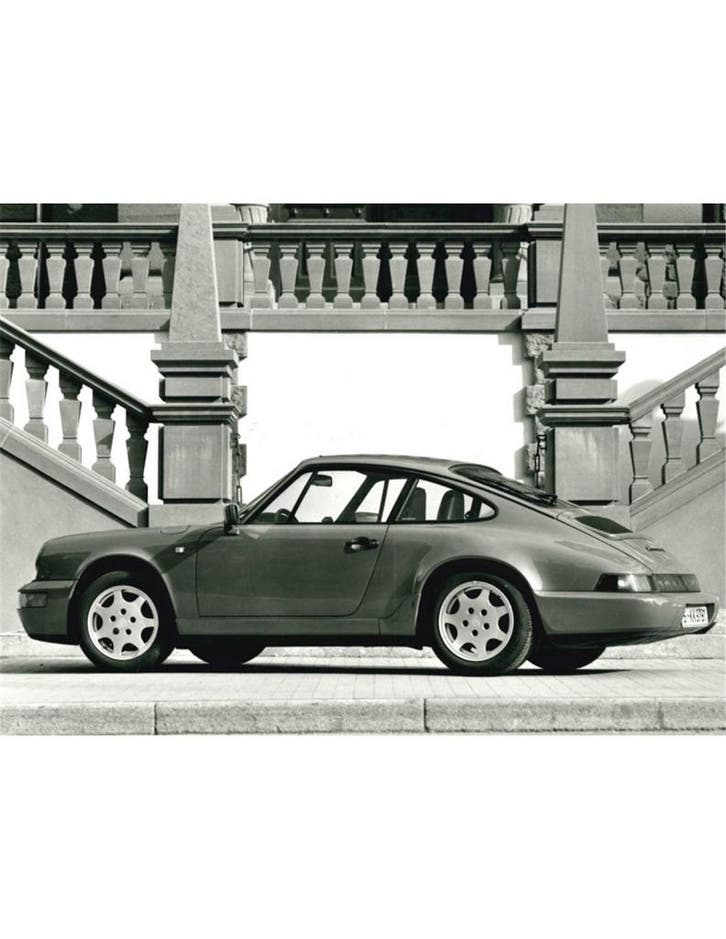 1990 PORSCHE 911 CARRERA 2 | 4 PERSFOTO, Livres, Autos | Brochures & Magazines, Enlèvement ou Envoi