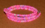 Halsketting met natuurlijke opaal AAA roze- 10 g - (1)