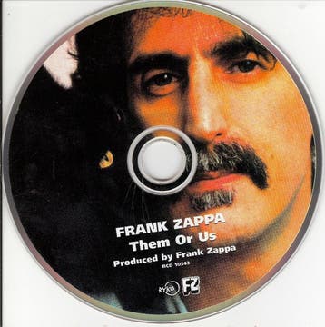 Zappa – Them Or Us (CD, 1995), Verzenden