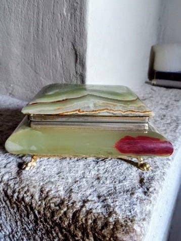 Boîte à bijoux - Onyx - années 60 Italie