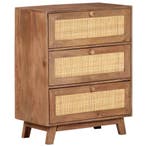 vidaXL Dressoir 61x35x76 cm massief mangohout, Verzenden, Nieuw