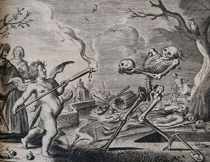 Jacob Cats - Emblematica; s Werelts begin, midden, eynde, Antiquités & Art, Antiquités | Livres & Manuscrits