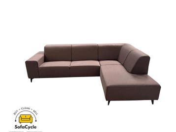 Hoekzetel bruin in stof, hoek R – overstock, Verzenden, Nieuw