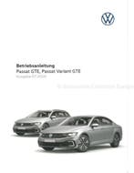 2020 VOLKSWAGEN PASSAT GTE INSTRUCTIEBOEKJE DUITS