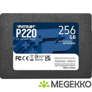 Patriot Memory P220 256GB 2.5  SATA III, Verzenden