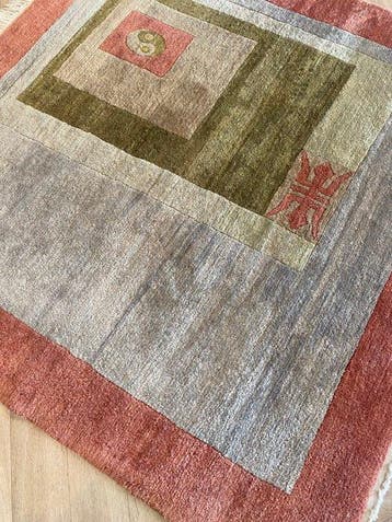 Népal Moderne - Nettoyé - Tapis - 156 cm - 151 cm, Nieuw