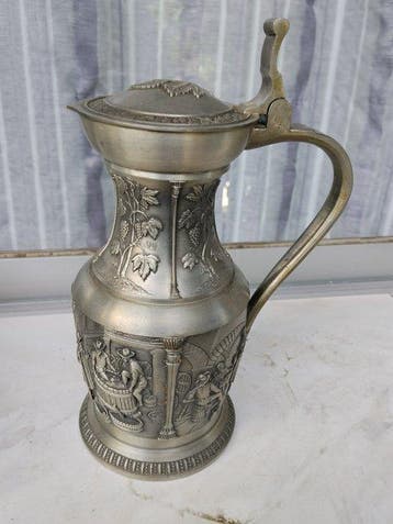SKS Zinn - SKS Zinn - Vase avec couvercle (7) - Peltre -