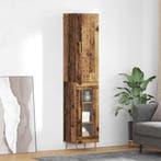 vidaXL Highboard 2 pcs Oud Hout Bewerkt hout, Huis en Inrichting, Kasten | Dressoirs, Verzenden, Nieuw