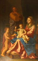 Nicolas Poussin (1594-1665), Cercle de - Sacra famiglia con