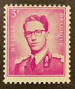 Belgique 1959 - Rolzegel type « Boudewijn Bril » - 3fr lilas, Gestempeld