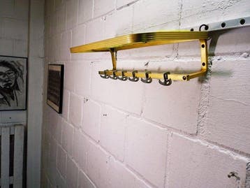 Porte-manteau - Cintre de rail vintage - Aluminium