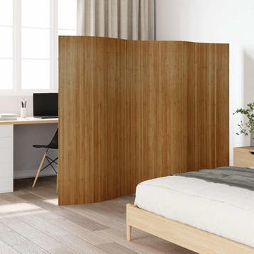 vidaXL Kamerscherm breedte 250 cm hoogte 165 cm bamboe bruin, Verzenden