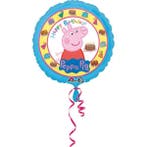 Peppa Pig Helium Ballon Happy Birthday 43cm leeg, Verzenden