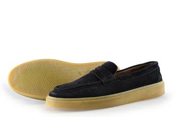 Manfield Loafers in maat 45 Blauw, Verzenden, Loafers