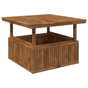 vidaXL Tuinstoel Koffietafel Massief Acaciahout Hoogte, Verzenden, Nieuw