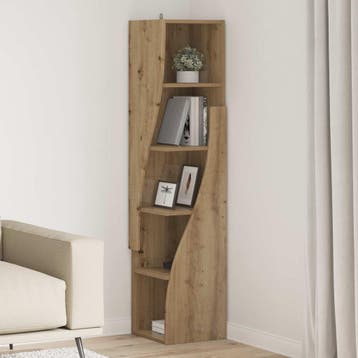 vidaXL Hoekkast 32x32x140cm Bewerkt hout Artisan Eiken, Huis en Inrichting, Verzenden, Nieuw