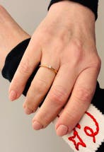 Zonder minimumprijs - Ring - 14 karaat Roségoud, Witgoud -, Nieuw