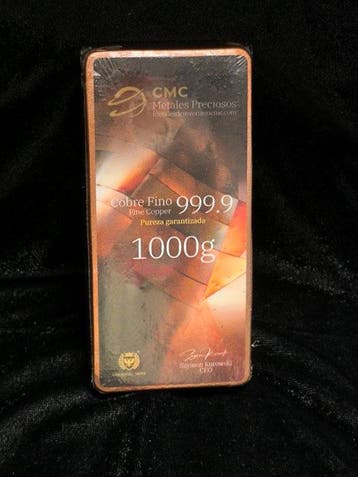 1 kilogramme - Cuivre .999 - CMC Metales Preciosos (Sans