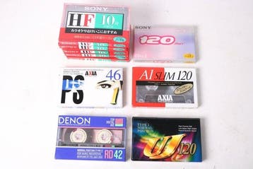 Sony, Denon, Maxell, TDK, AXIA - MX 60 - UDI 74 - AE 60 -, Nieuw