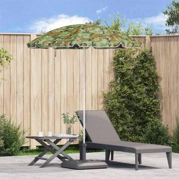 vidaXL Tuinparasol 240 cm 170T polyester Camouflage, Verzenden, Nieuw
