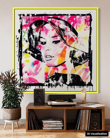 Mikko - Brigitte Bardot Decal Background - XL [Unq 1/1]