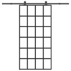 vidaXL Schuifdeur met beslagset 102x205 cm aluminium en, Doe-het-zelf en Bouw, Deuren en Vliegenramen, Verzenden, Nieuw
