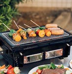 Keramische barbecue - zwart - 50 x 22 x 12 cm | 34,5 x 17,5, Tuin en Terras, Verzenden, Nieuw