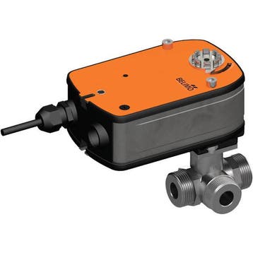 Belimo 3-Weg Kogelkraan G1 Kvs8.6 24VAC/DC Fail-Safe NO 75s, Bricolage & Construction, Verzenden