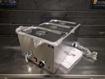 Au bain-marie | Maxima | tapkraan | 3x 1/3 GN bakken | 230V, Nieuw in verpakking, Overige typen