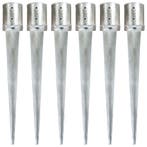 vidaXL Grondpinnen 6 st 12x91 cm gegalvaniseerd staal, Verzenden, Nieuw