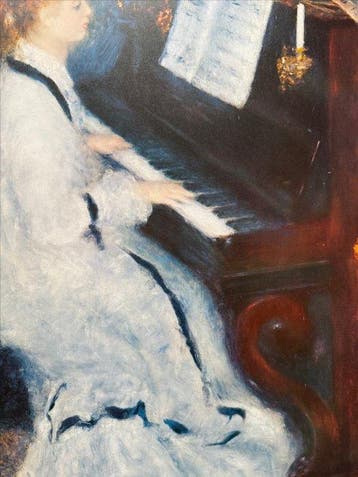Auguste Renoir (1841-1919) - Jeune fille au piano